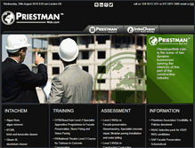 Tablet Screenshot of priestmanweb.com